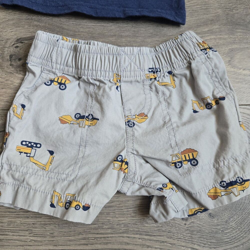 Carter’s 6 Month Baby Boy 6pc Summer Outfit Set Monkey Truck MVP Shirts Shorts - Picture 15 of 16